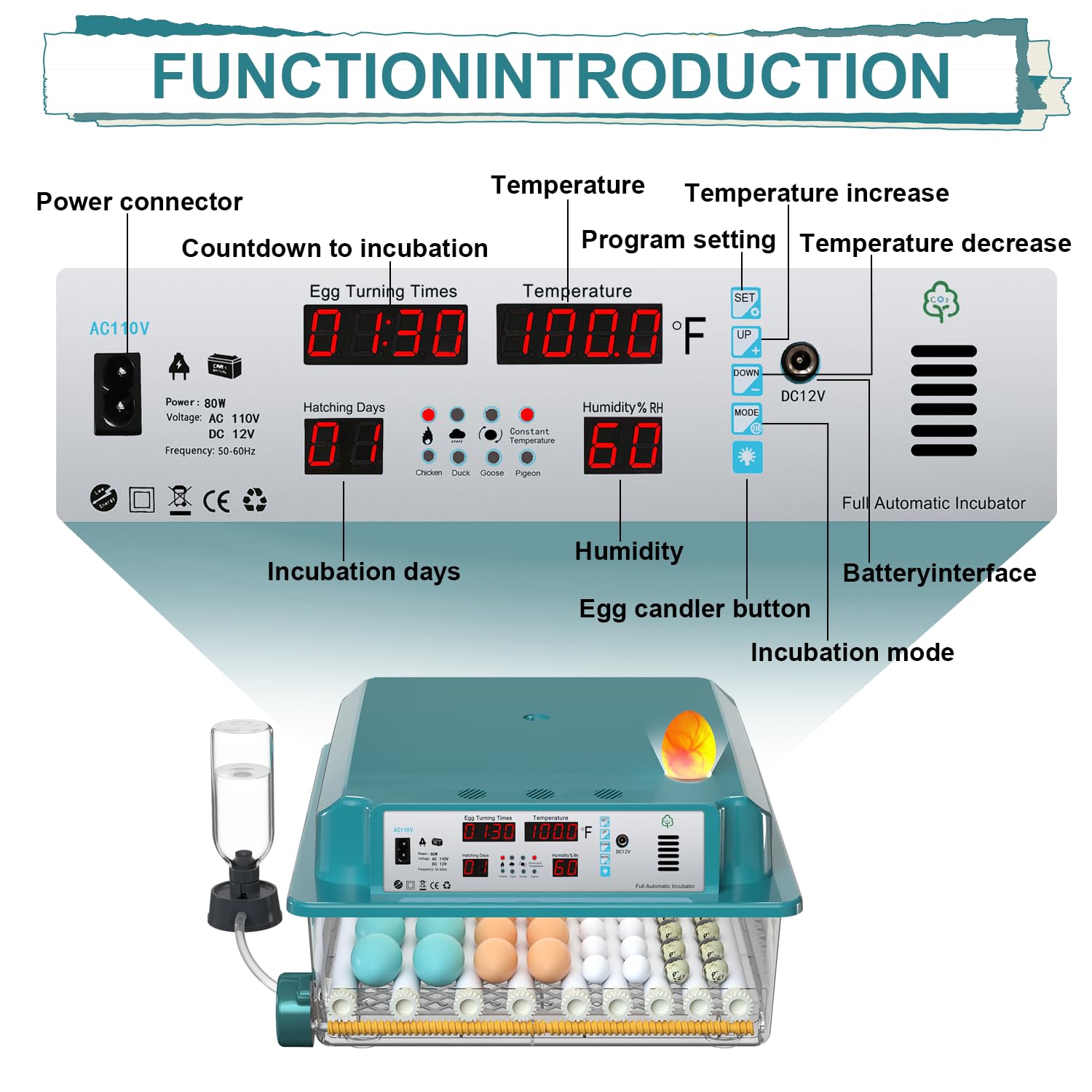 CoInceptus dual 110V/12V power connection showing uninterrupted operation options