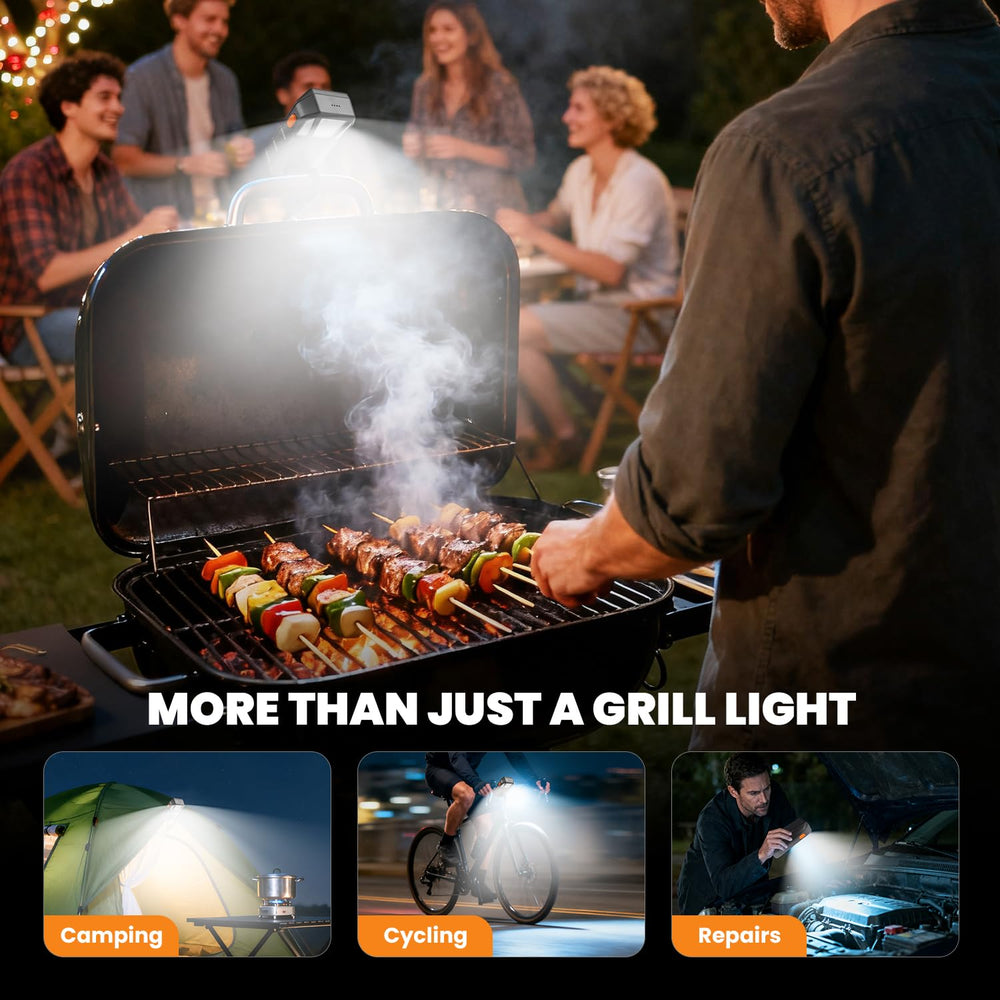 Coinicxcel lighting a backyard barbecue for safer, confident evening cooking