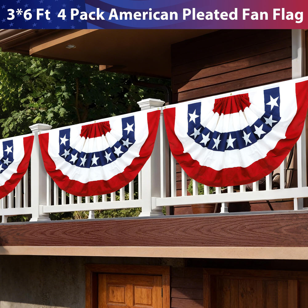 COKOKA flag beside patio chair showing 3x6 ft size for proportion and scale