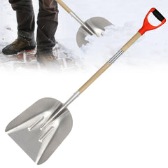 COKTME front view of aluminum scoop showing large coverage and quick clearing
