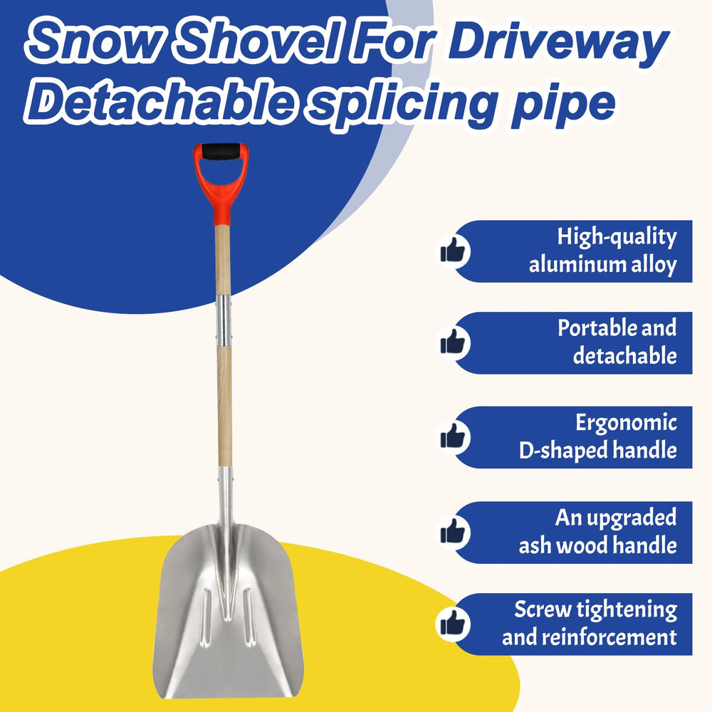 COKTME shovel in use clearing a driveway providing faster snow removal
