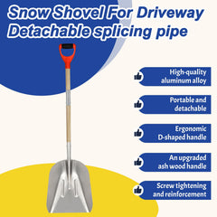 COKTME shovel in use clearing a driveway providing faster snow removal