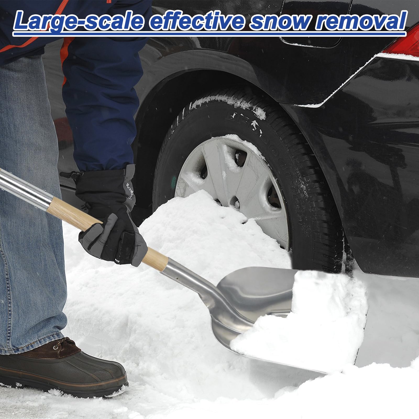 COKTME shovel handling coal and mulch for versatile year-round use