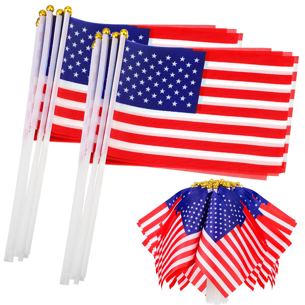 Colarr front packaging of 300 mini flags showing quantity benefit