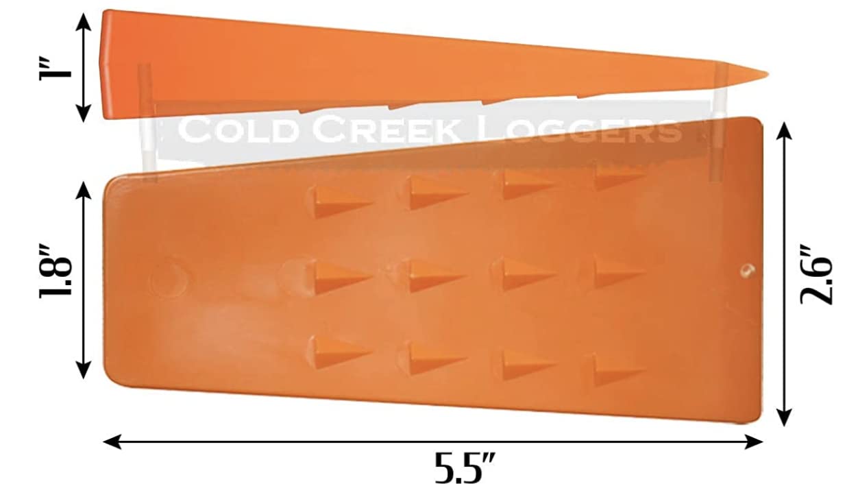 Cold Creek Loggers close-up of angled spikes highlighting secure wood grip and improved control