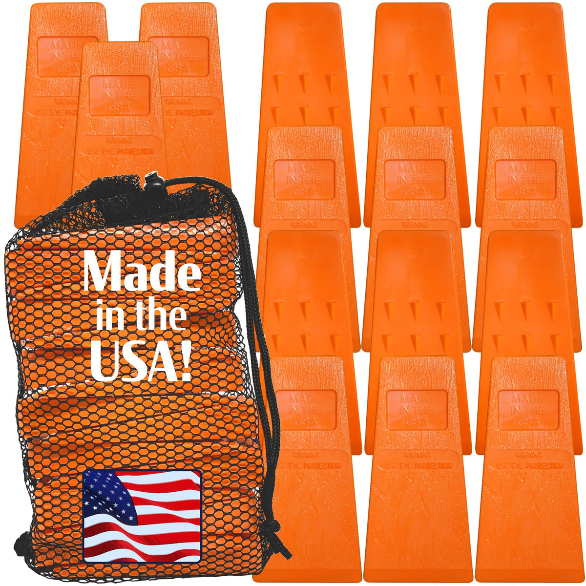 Cold Creek Loggers front pack showing 15 orange wedges for easy identification and readiness