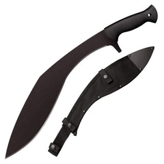Cold Steel Royal Kukri close-up of handle and sheath highlighting hand guard and secure carry benefit