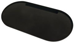 Coleman griddle front view showing full-size fit and expanded cooking area benefit
