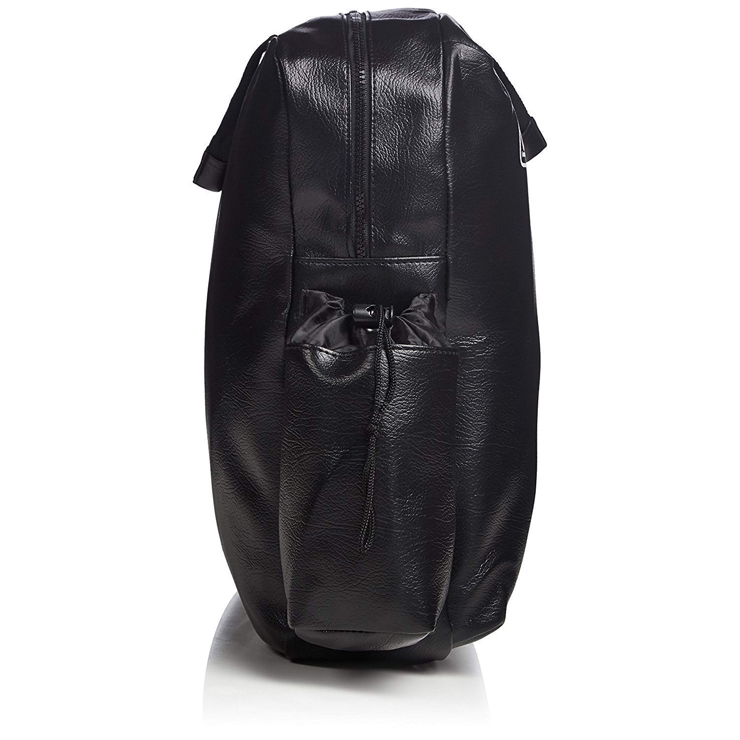 Coleman side pockets holding propane canisters for organized fuel storage