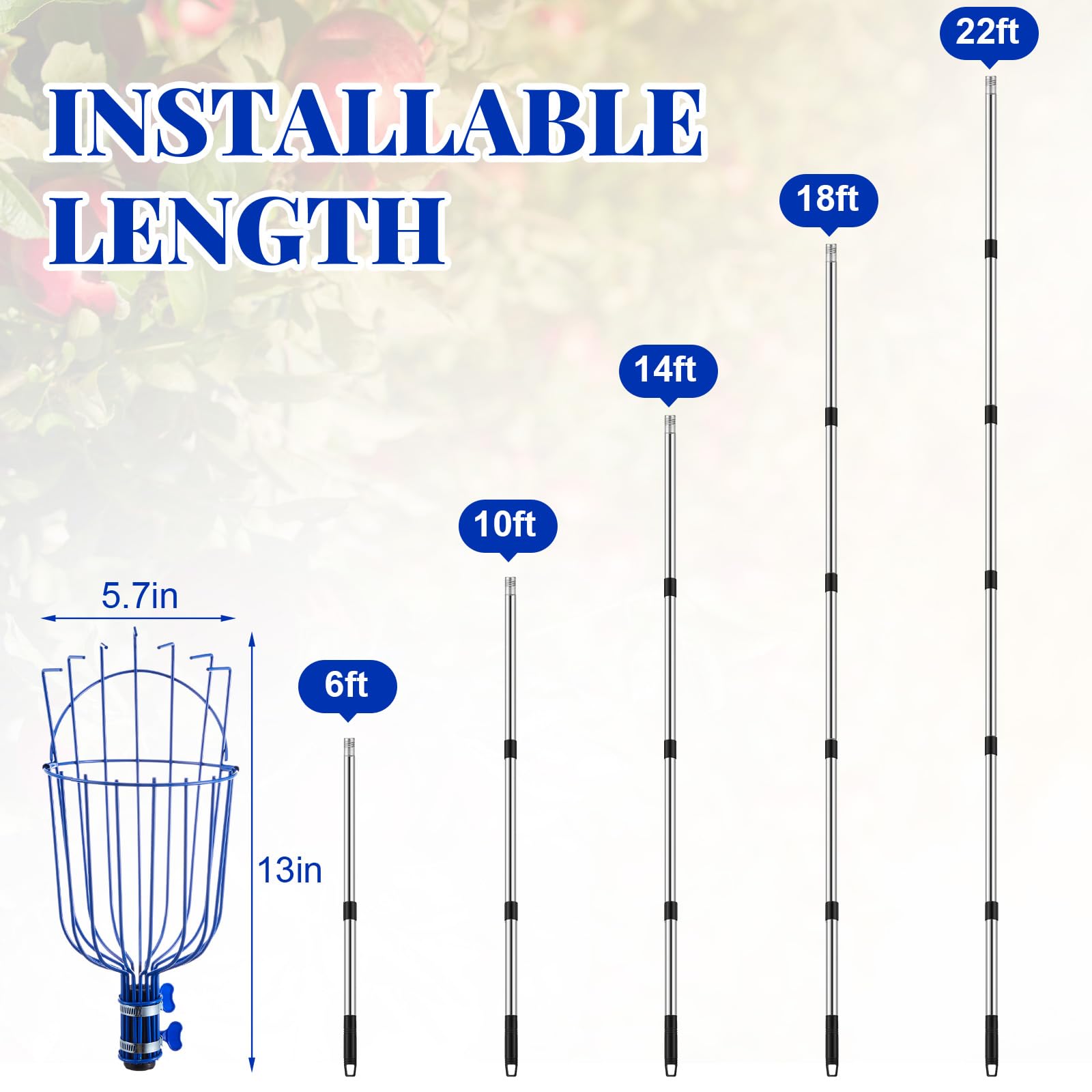 Colingmill fully assembled extended outdoors demonstrating reach and ladder-free safety