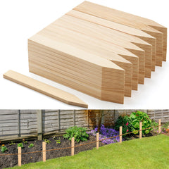 Colingmill front view of 48 wooden stakes showing neat bundle and count benefit