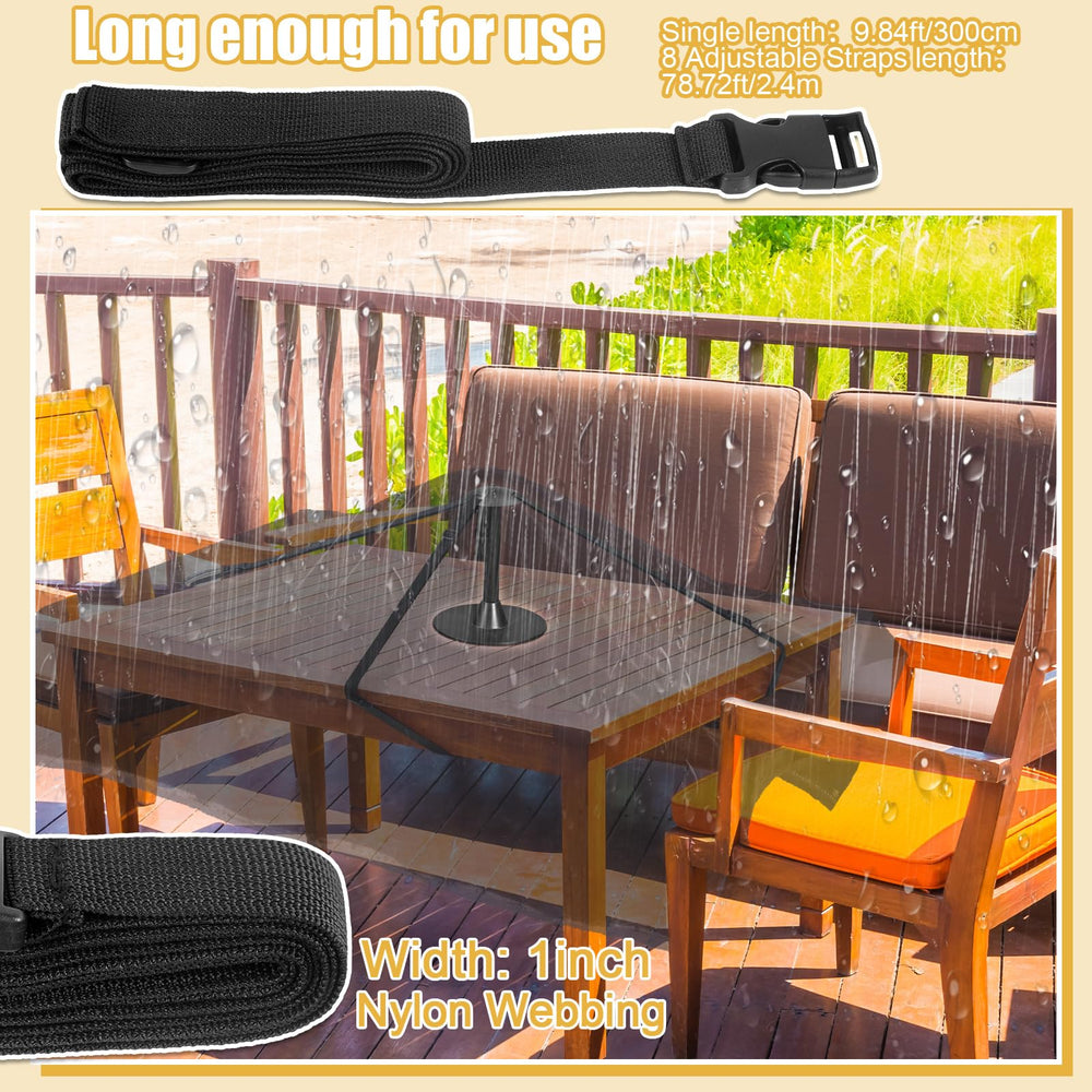 Colingmill under covered patio table shedding rain effectively