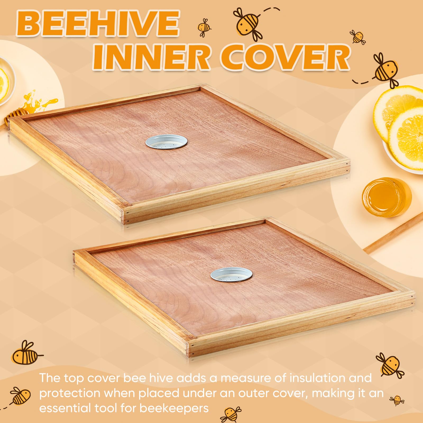 Colingmill inner cover feeding hole detail showing snug feeder fit for controlled feeding