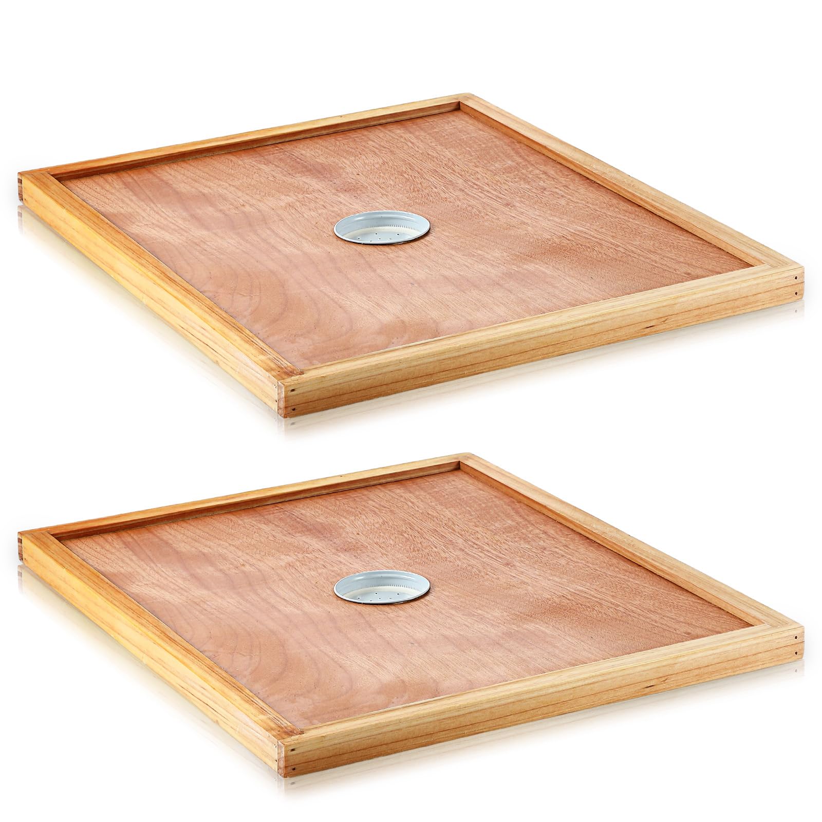 Colingmill inner cover front view showing fit and secure seal for improved hive ventilation