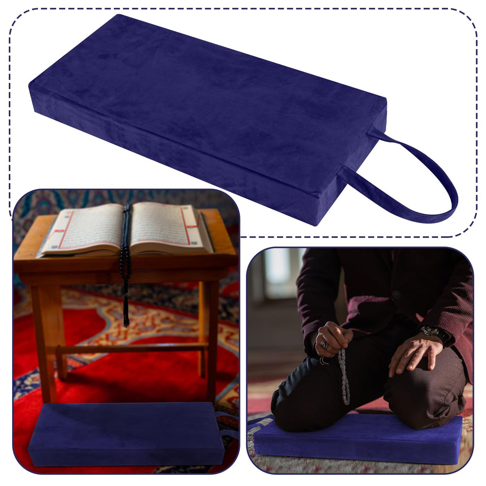Colingmill kneeler next to a Bible demonstrating compact size and scale