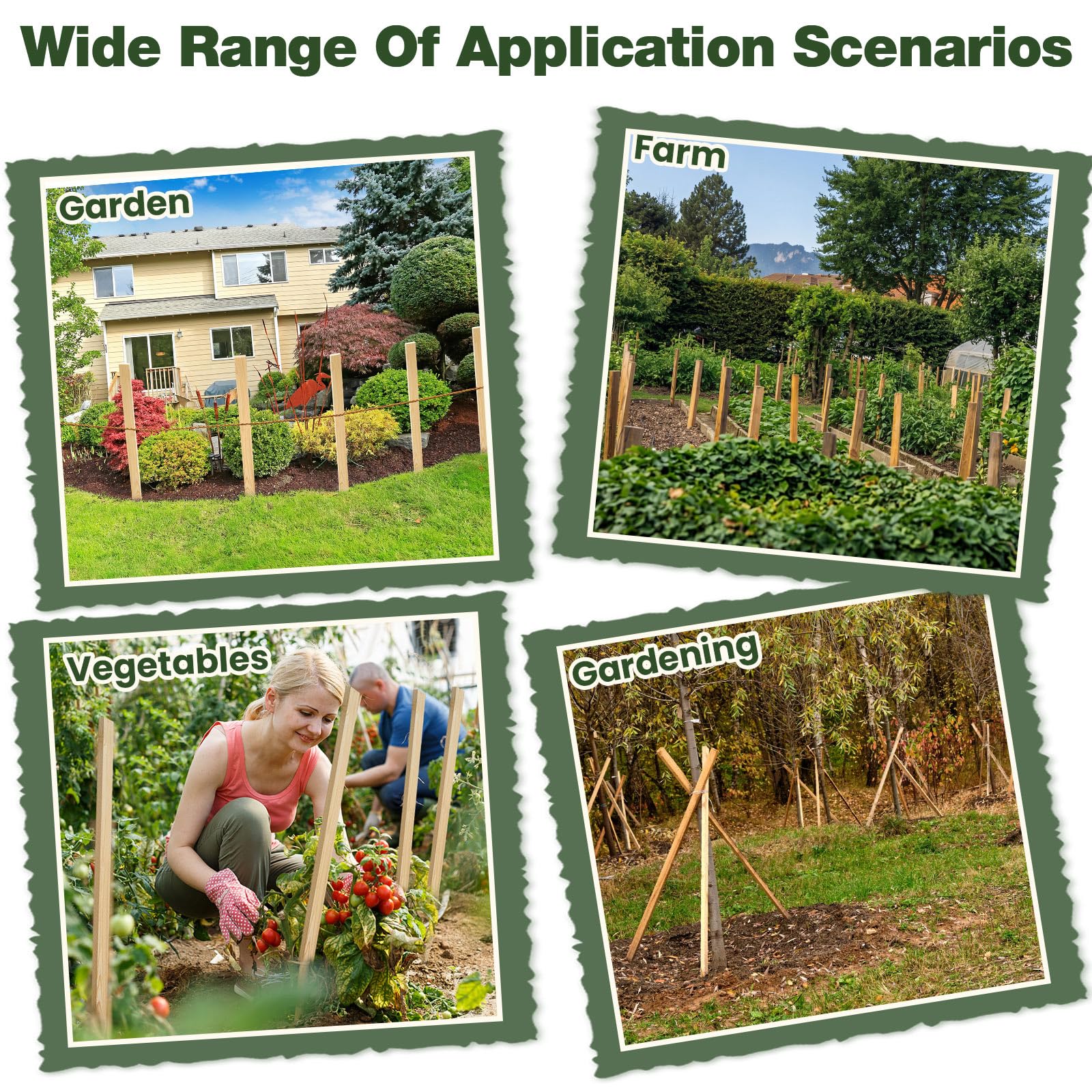 Colingmill stakes with labels and flagging for clear survey and boundary marking