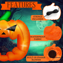 Colingmill glowing LED pumpkin at night for standout curb appeal