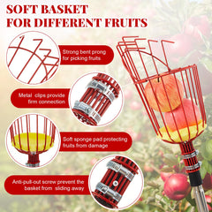 Colingmill pole connection detail showing anti-rotation screws for stable handling