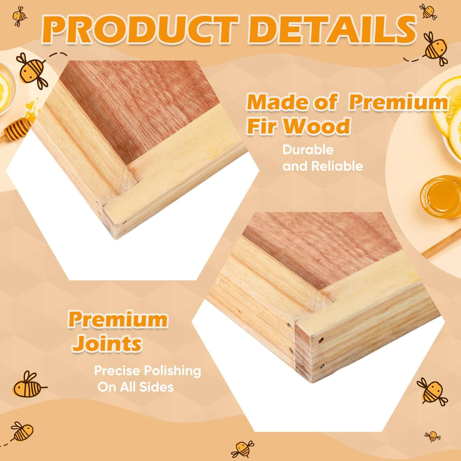 Colingmill set installed in 10-frame hive demonstrating simple placement and practical use