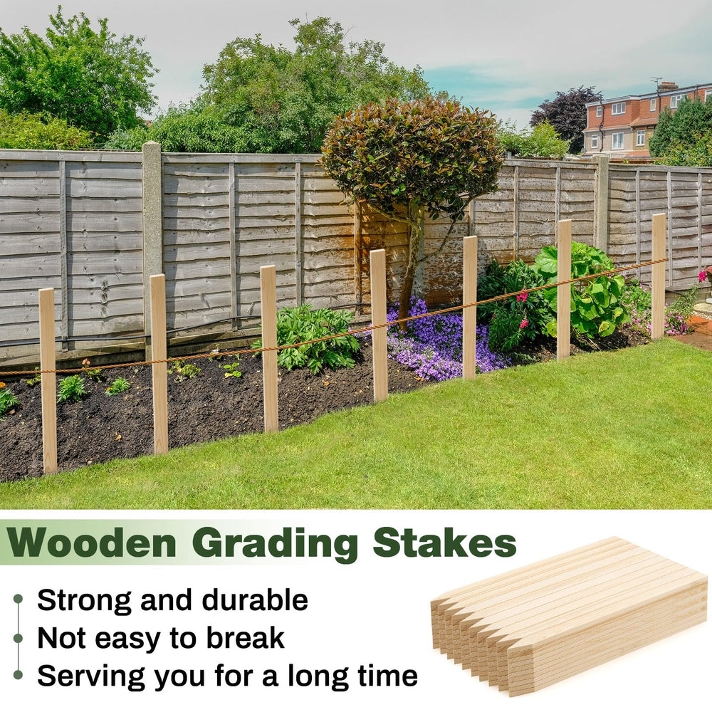Colingmill stake beside ruler showing accurate 24-inch size for planning