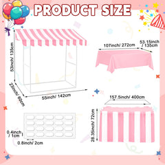 Colingmill tablecloth and skirt flat lay demonstrates full coverage