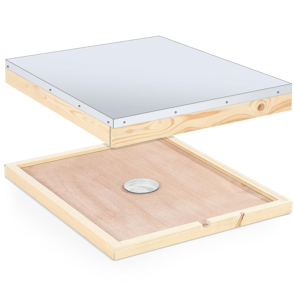 Colingmill telescoping outer cover front view showing weatherproof galvanized top and snug fit