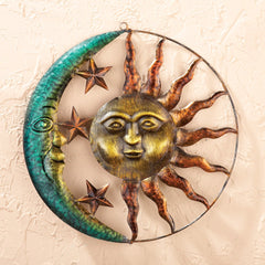 Collections Etc displayed on patio wall showing outdoor suitability and warm decorative effect