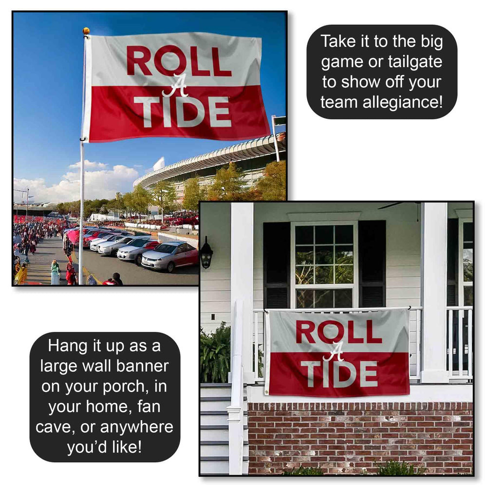 College Flags & Banners Co. backside reverse image showing logo visibility both sides