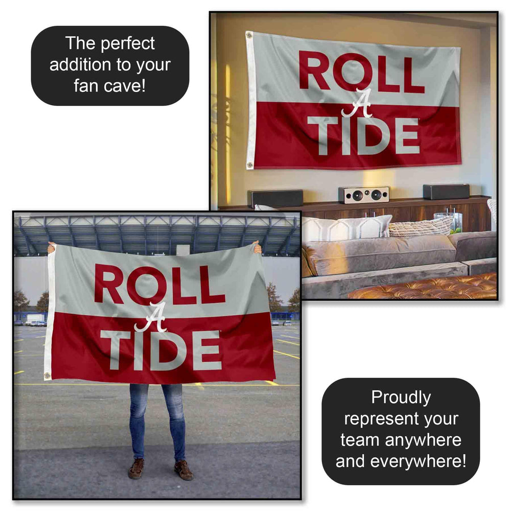 College Flags & Banners Co. flag on a pole outdoors displaying team pride