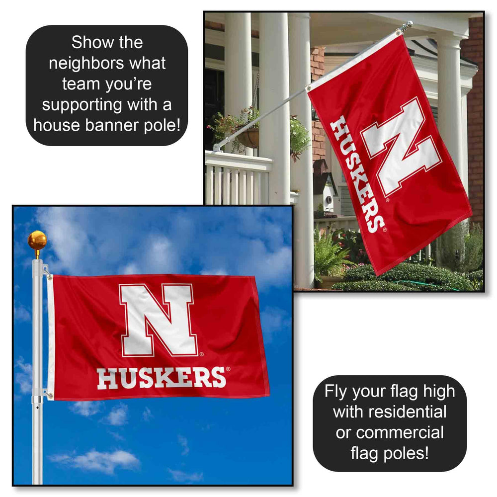 College Flags & Banners Co. metal grommets detail for secure pole attachment benefit