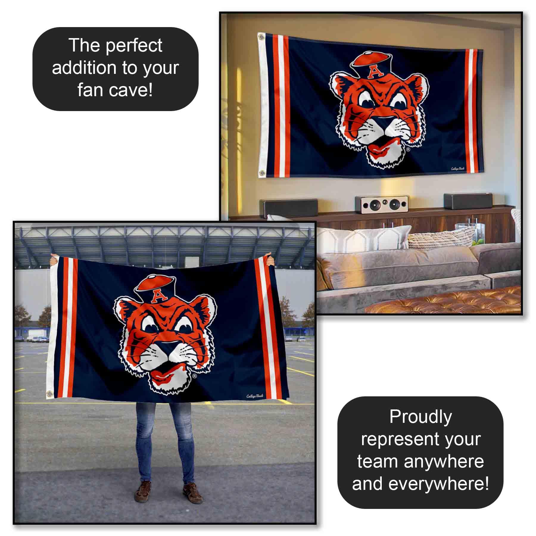 College Flags & Banners Co. wall-hung display offering indoor decor appeal
