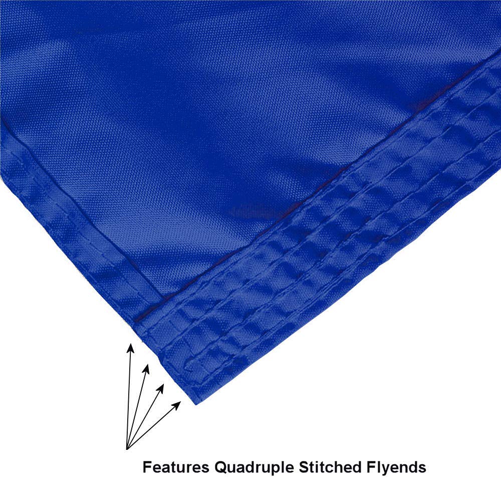 College Flags & Banners Co. folded flag packed for transport showing easy portability