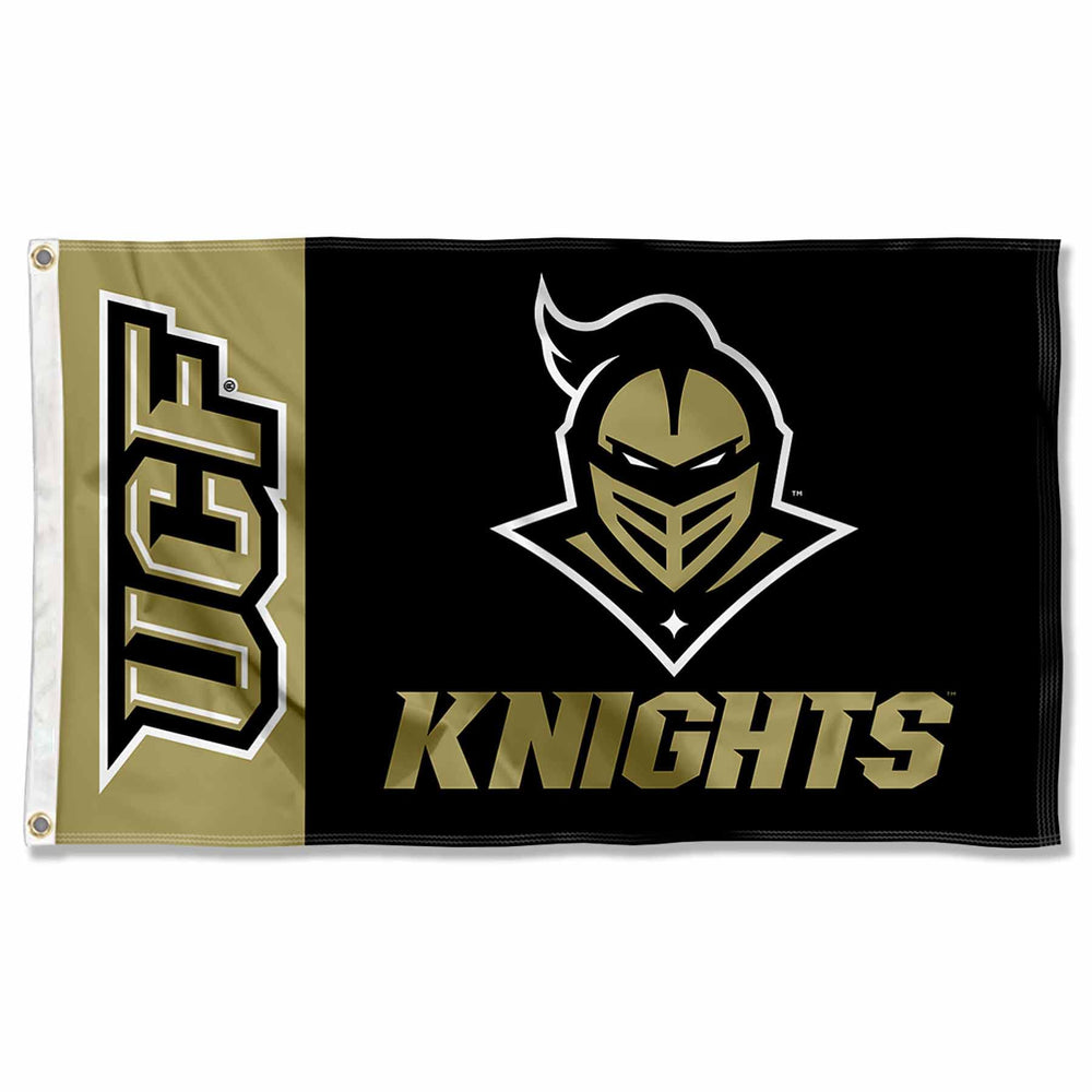 College Flags & Banners Co. front display showing clear Knights wordmark and team pride