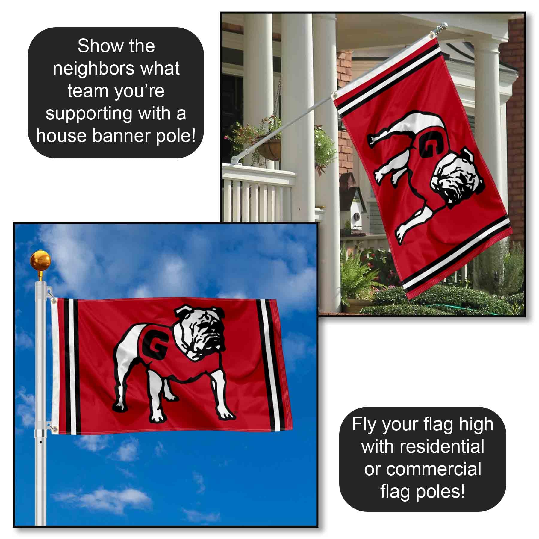 College Flags & Banners Co. metal grommet detail enabling secure flag attachment