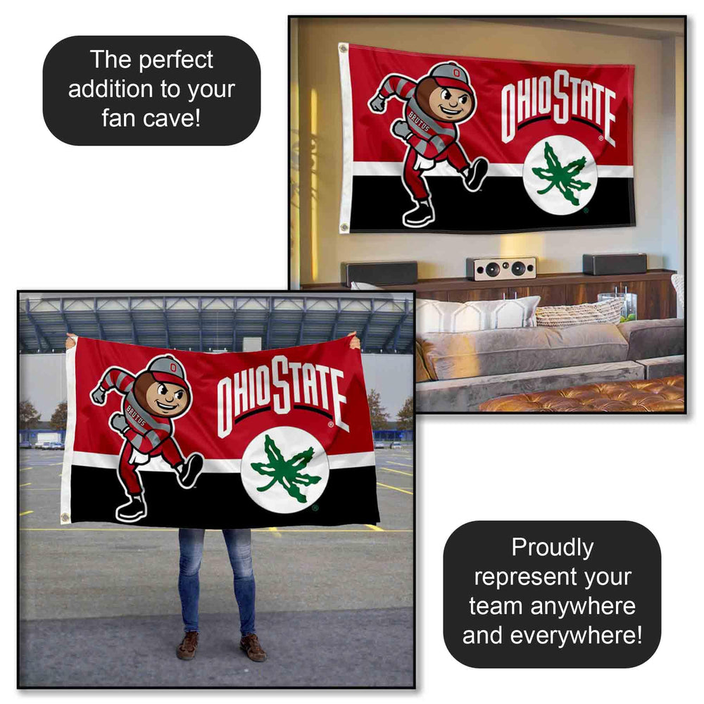 College Flags & Banners Co. banner flown at tailgate demonstrating outdoor-ready construction