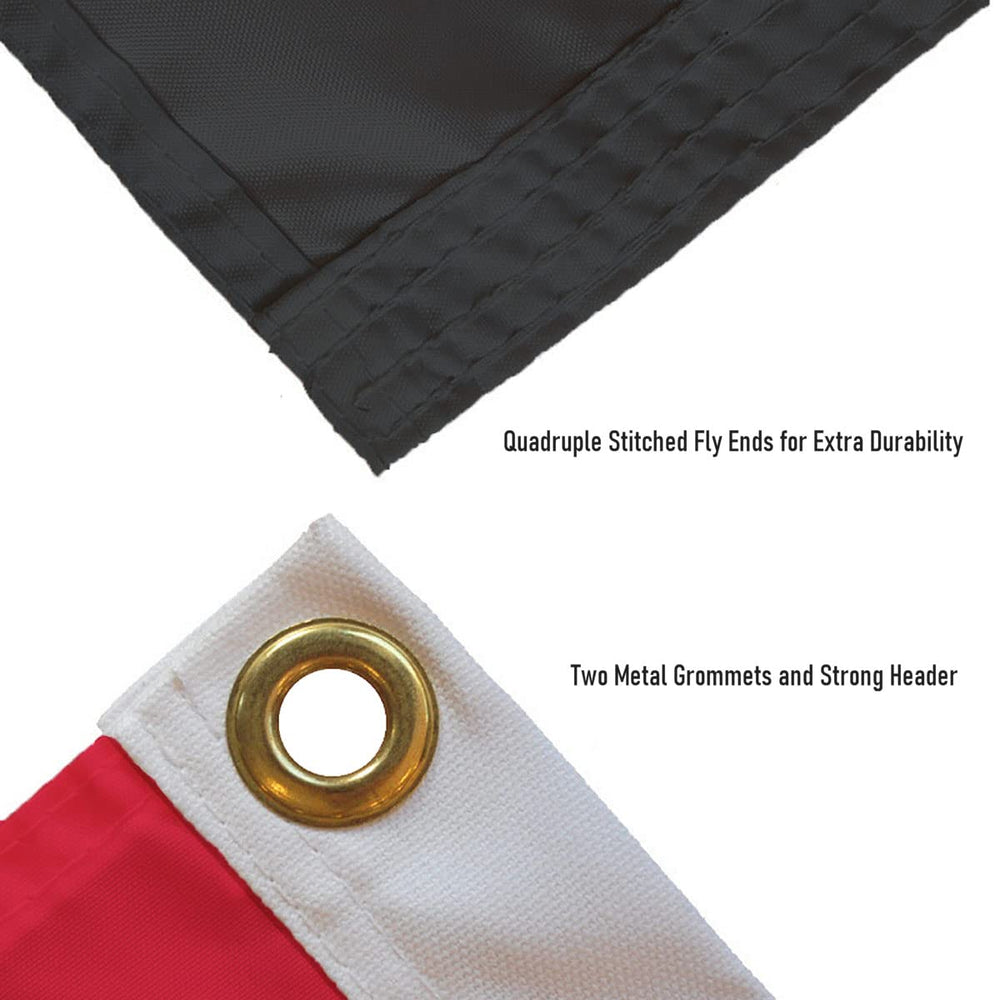 College Flags & Banners Co. banner hanging on wall providing stylish indoor display option