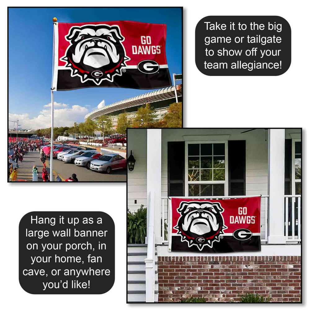 College Flags & Banners Co. flag mounted on tailgate pole adding team spirit and easy setup