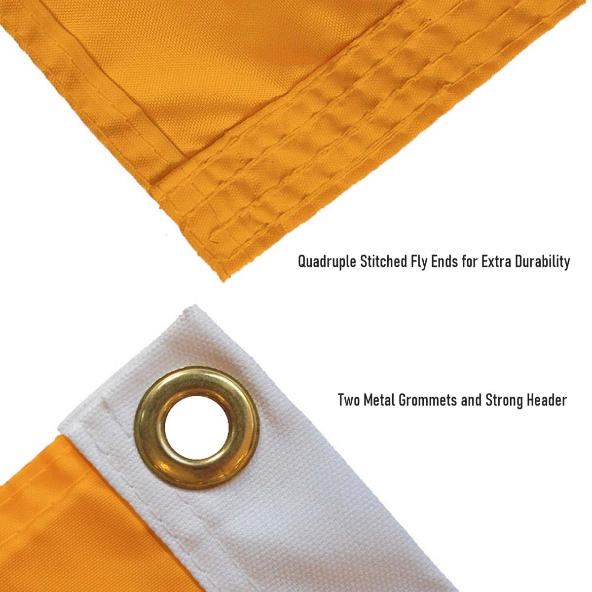 College Flags & Banners Co. flag held to show scale demonstrating convenient 3x5 size for home or tailgate