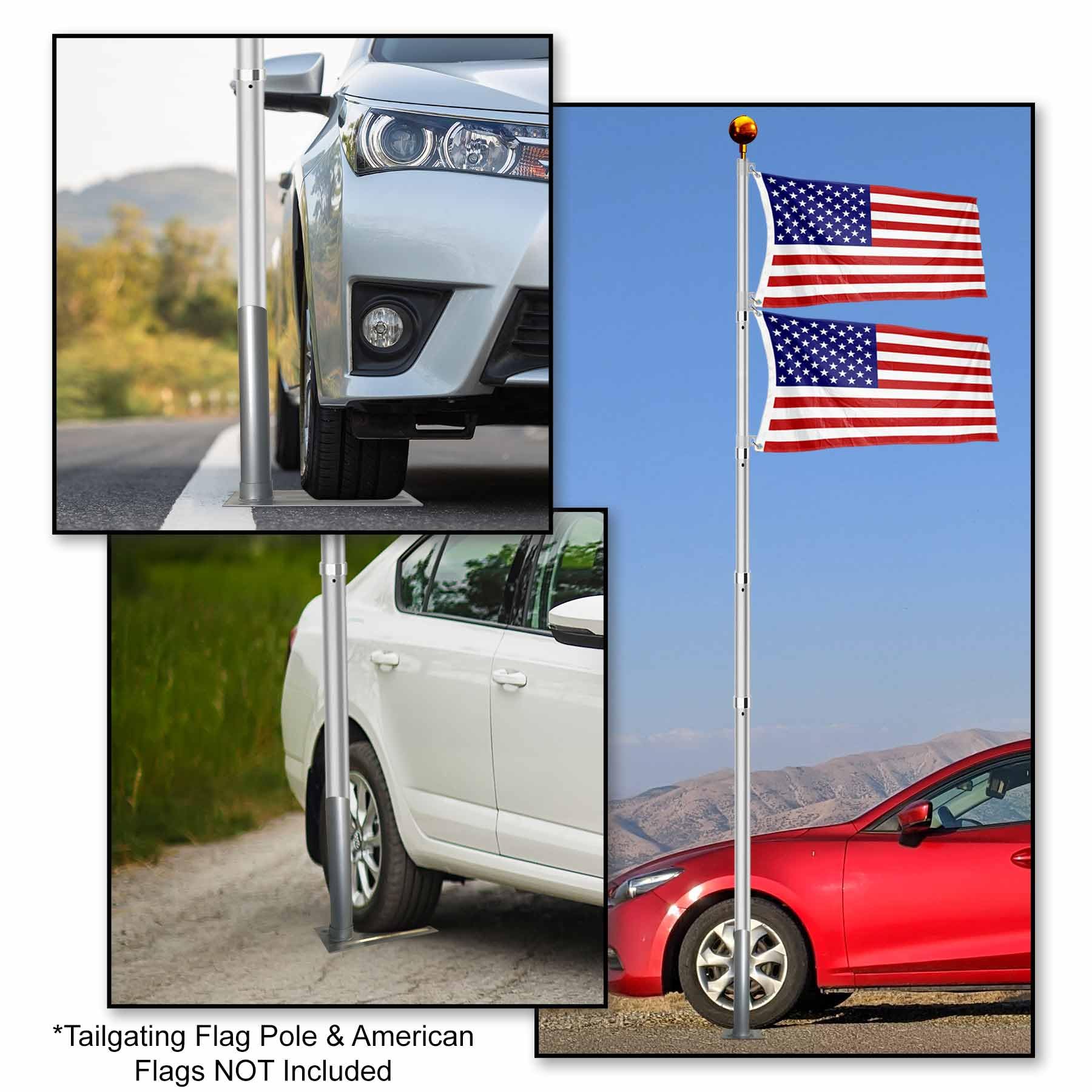 College Flags & Banners Co. mount packed for transport for easy portability