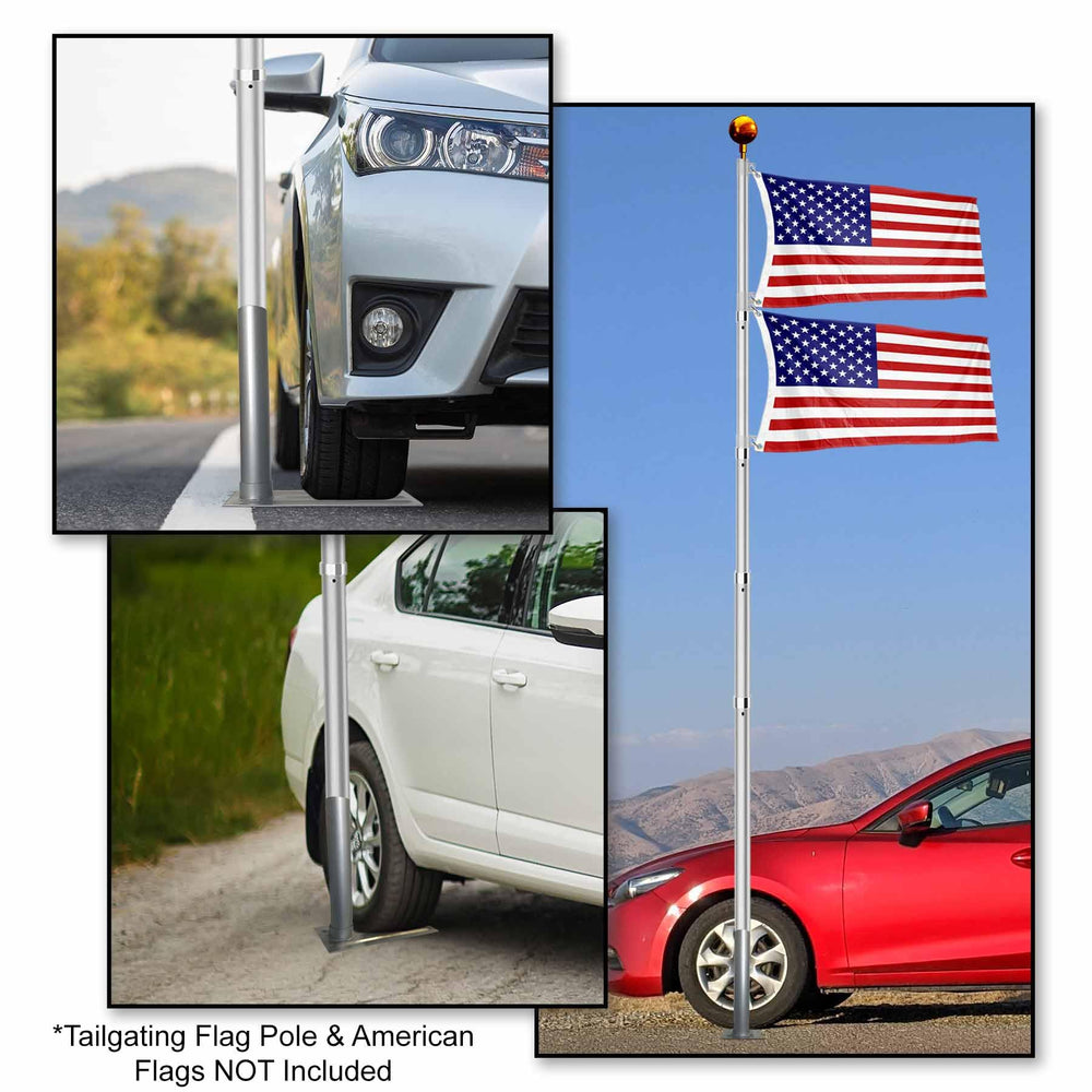 College Flags & Banners Co. mount packed for transport for easy portability
