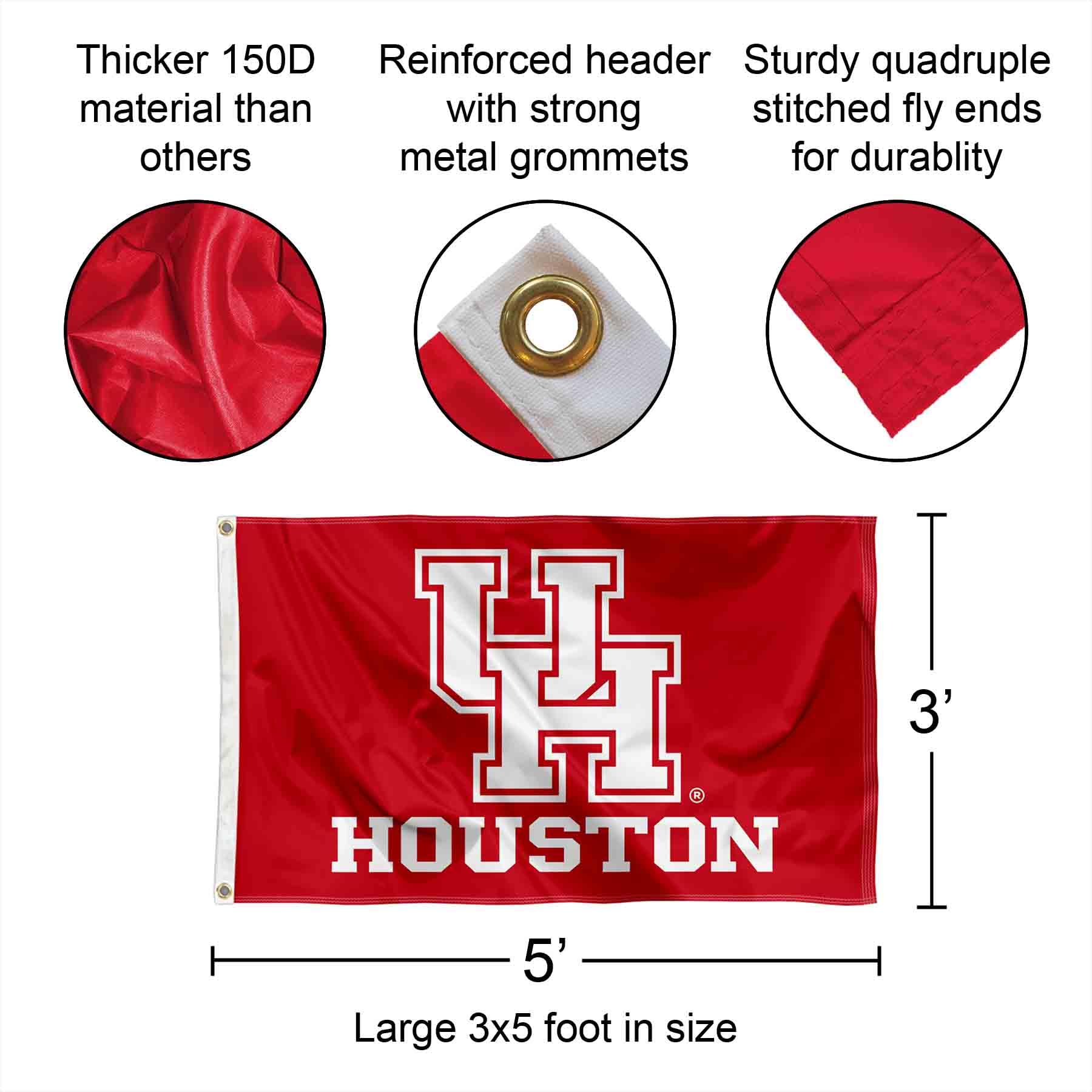 College Flags & Banners Co. metal grommet close-up for secure, long-lasting attachment