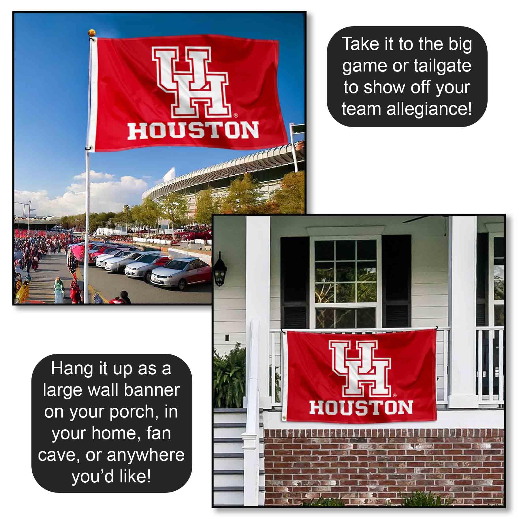 College Flags & Banners Co. flag flying on pole offering bold home display and team pride