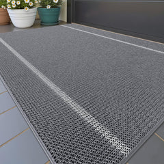 Color&Geometry front view mat showing full coverage and welcoming look