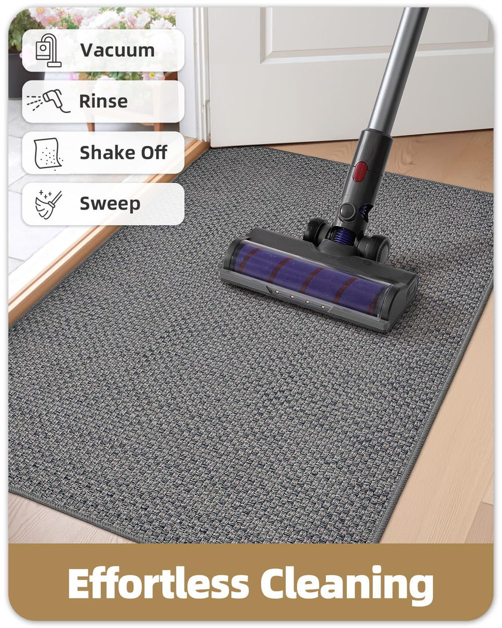 Color&Geometry styled in entryway showcasing compact look and durability