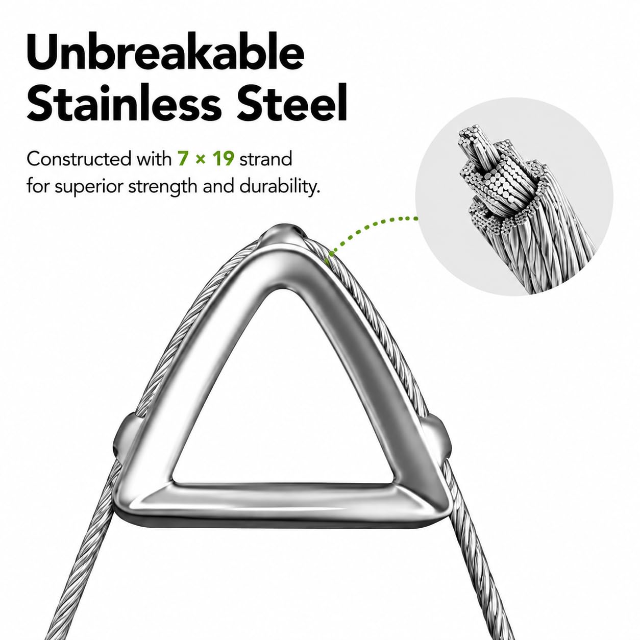 ColourTree edge showing integrated steel cable improving tension and longevity