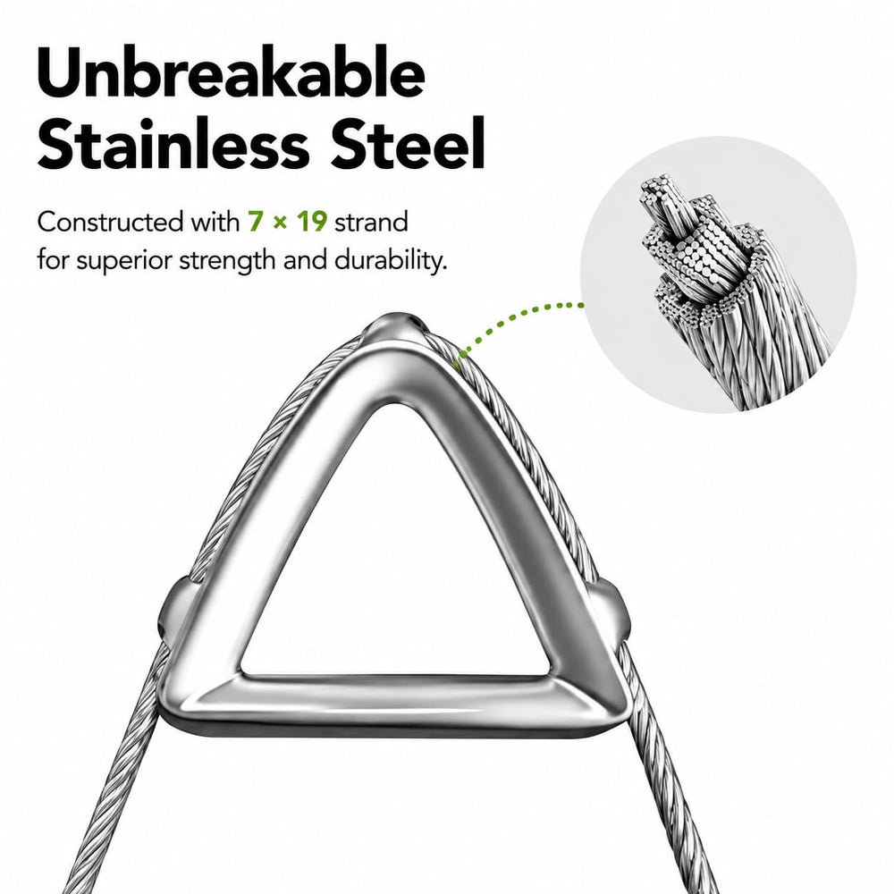 ColourTree edge showing integrated steel cable improving tension and longevity