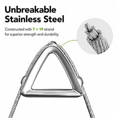 ColourTree edge showing integrated steel cable improving tension and longevity