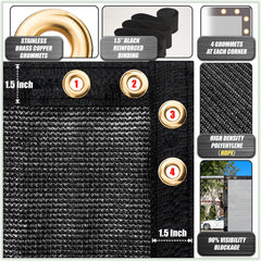 ColourTree grommet and reinforced binding detail for stronger anchors