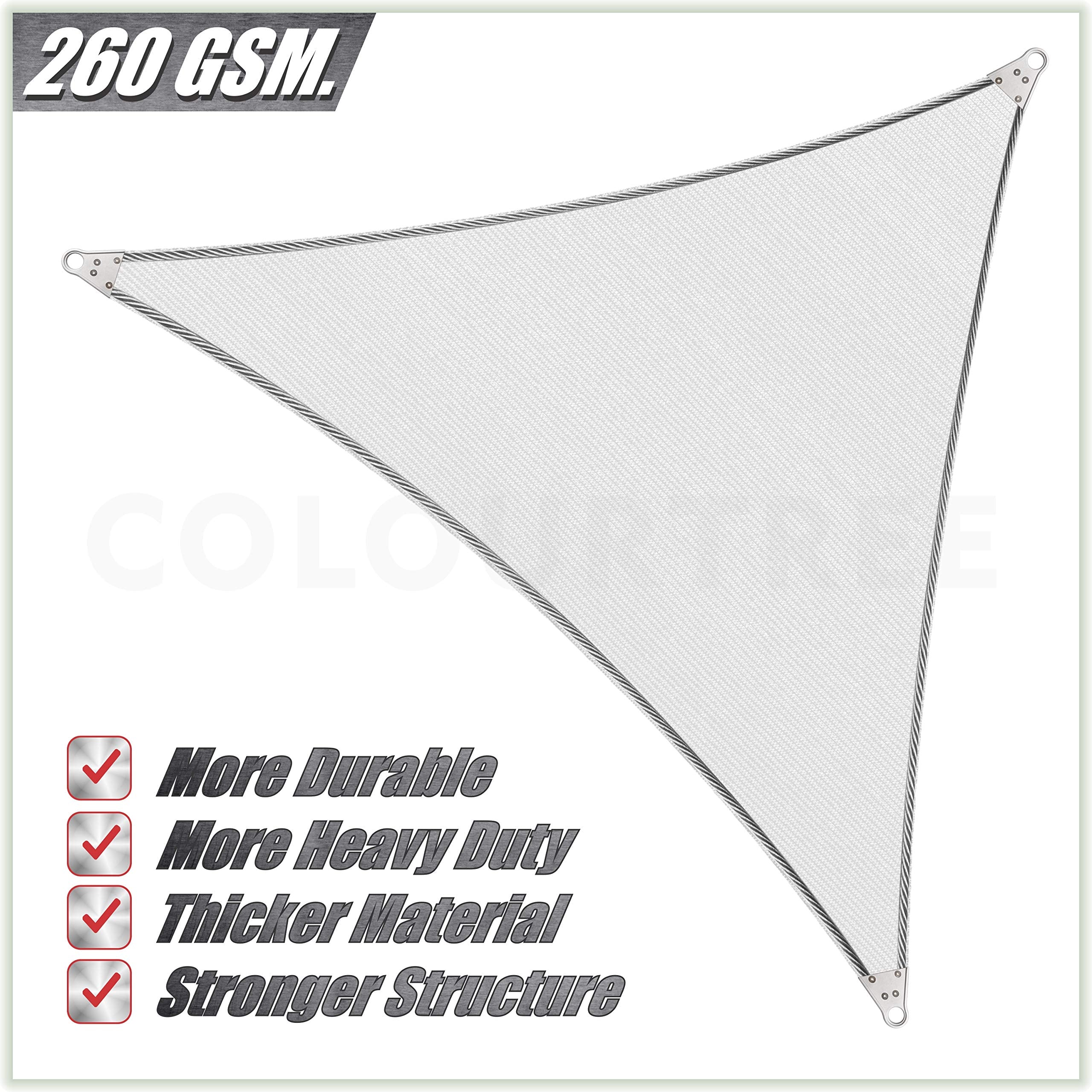 ColourTree size comparison displaying triangle layout and recommended spacing