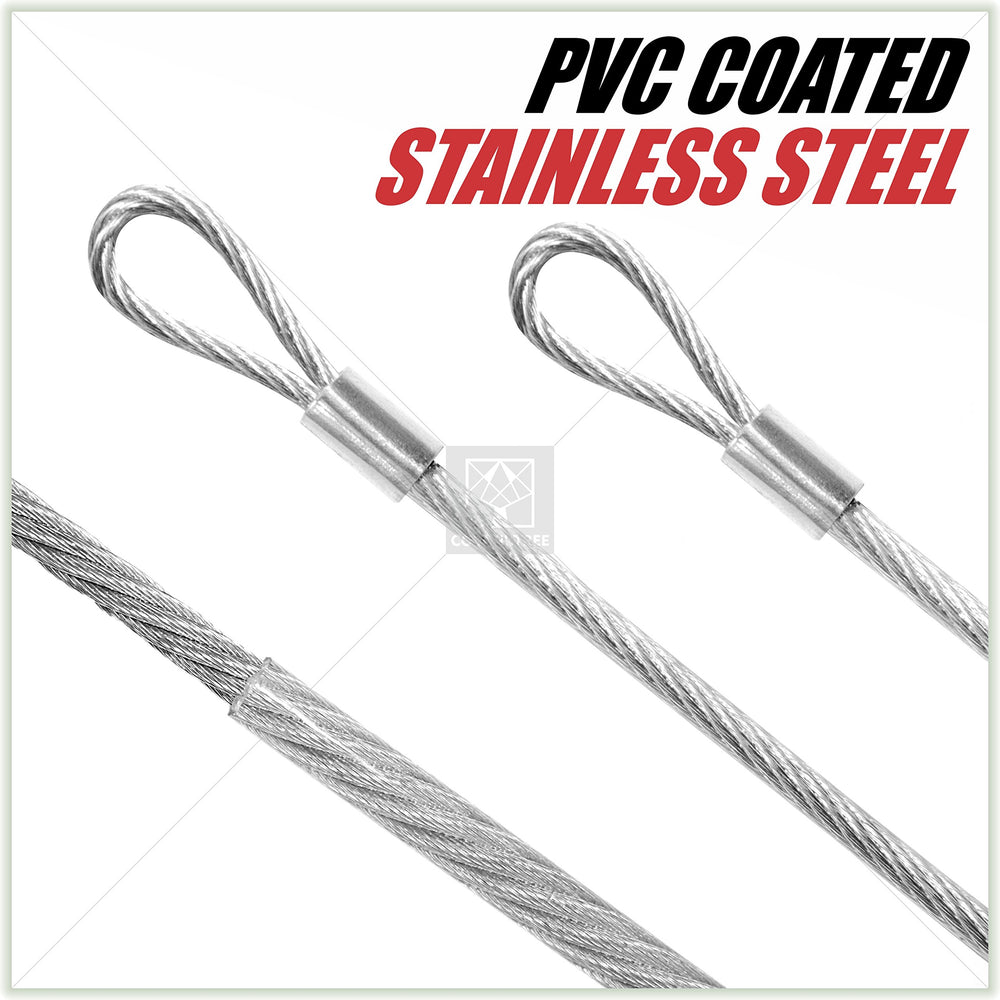 ColourTree turnbuckle and cables next to ruler showing scale for proper planning